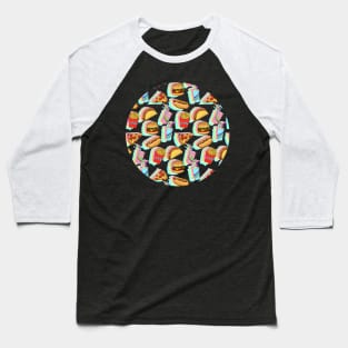 Rainbow Fast Food Baseball T-Shirt